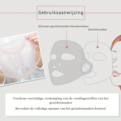 Pauline Siliconen Gezichtsmasker 1+1 Gratis