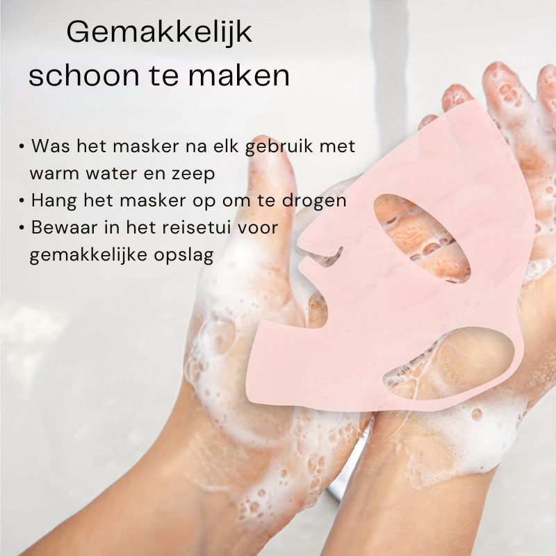 Pauline Siliconen Gezichtsmasker 1+1 Gratis